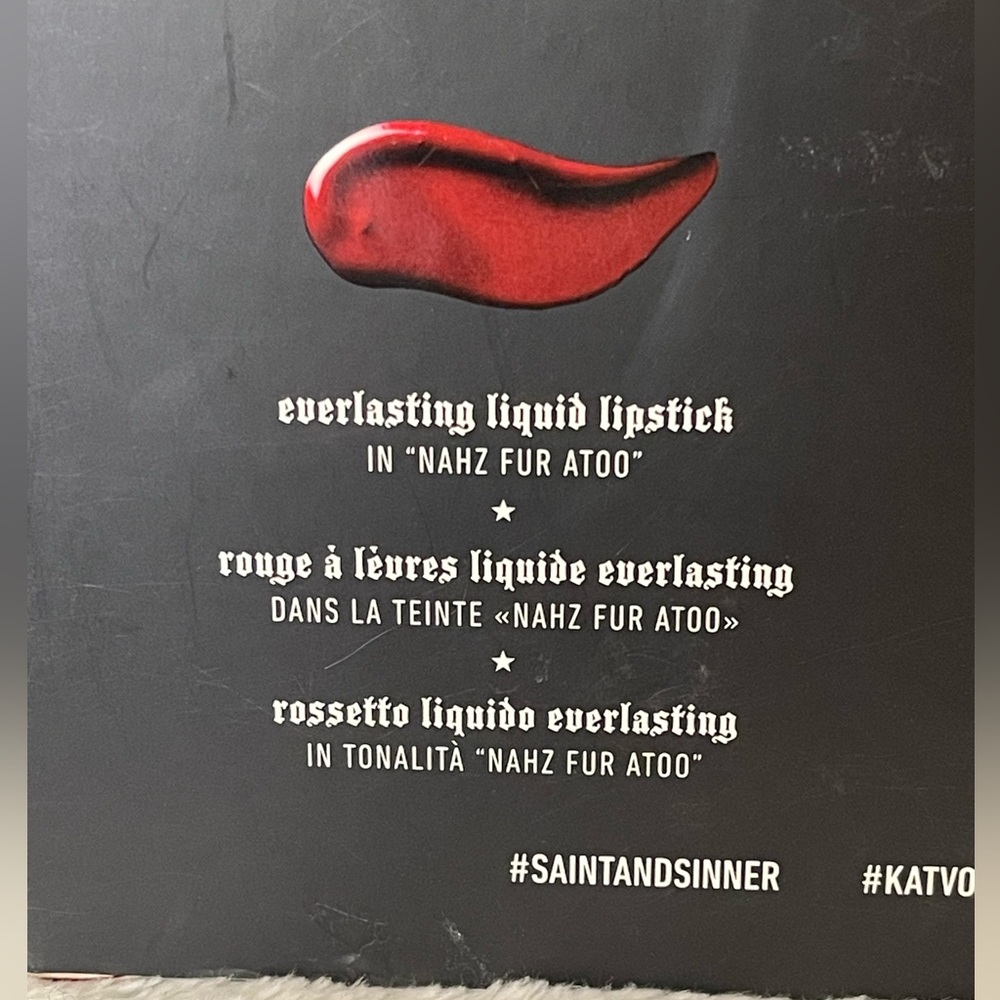 RARE Kat Von D Live Like a Sinner Fragrance and Lipstick Gift Set - Picture 4 of 5